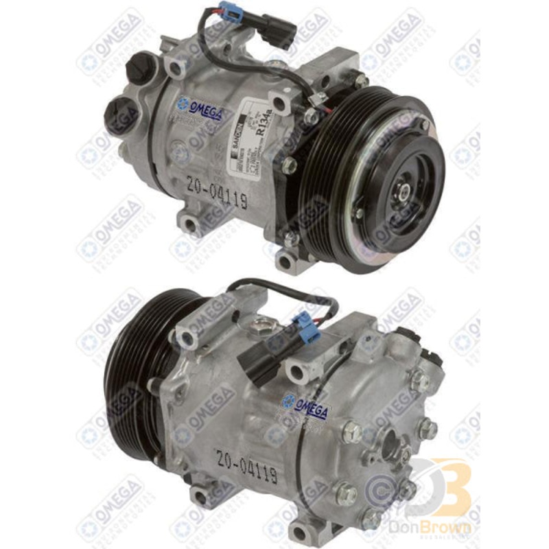 COMPRESSOR SD7H15SHD PV6 125mm 12V V-PAD WH HEAD 20-04119