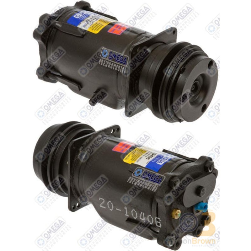 COMPRESSOR A6 1GR 5in 12V 2:00 METRIC TH -R134A W/HPS 20-10406