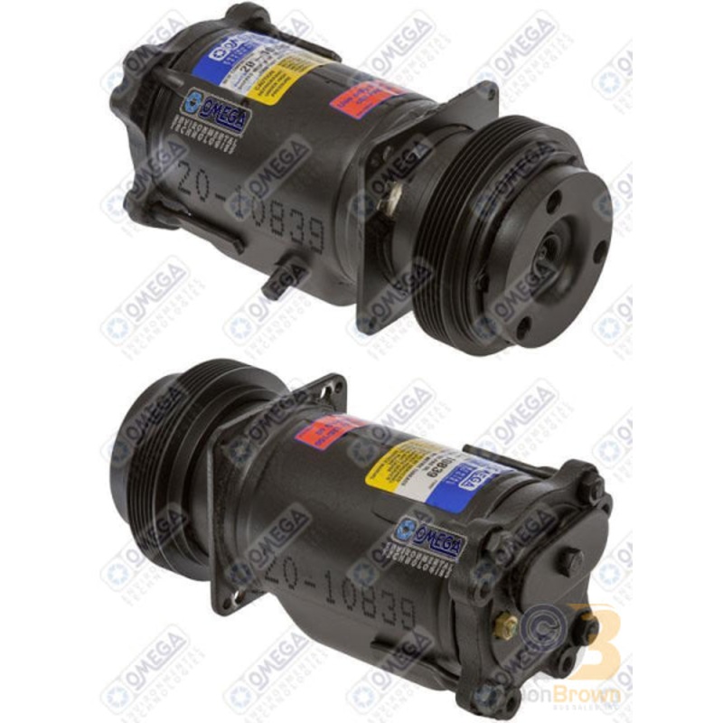 COMPRESSOR A6 5 1/2in PV6 12V 10:00 PAG METRIC THREAD 20-10839