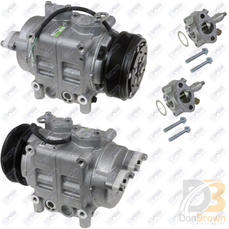 COMPRESSOR TM-43 8PK 156mm 24V W/FITTINGS 20-43735-24