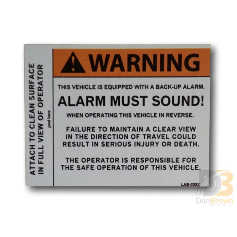 Alarm Must Sound Decal IH-AMS