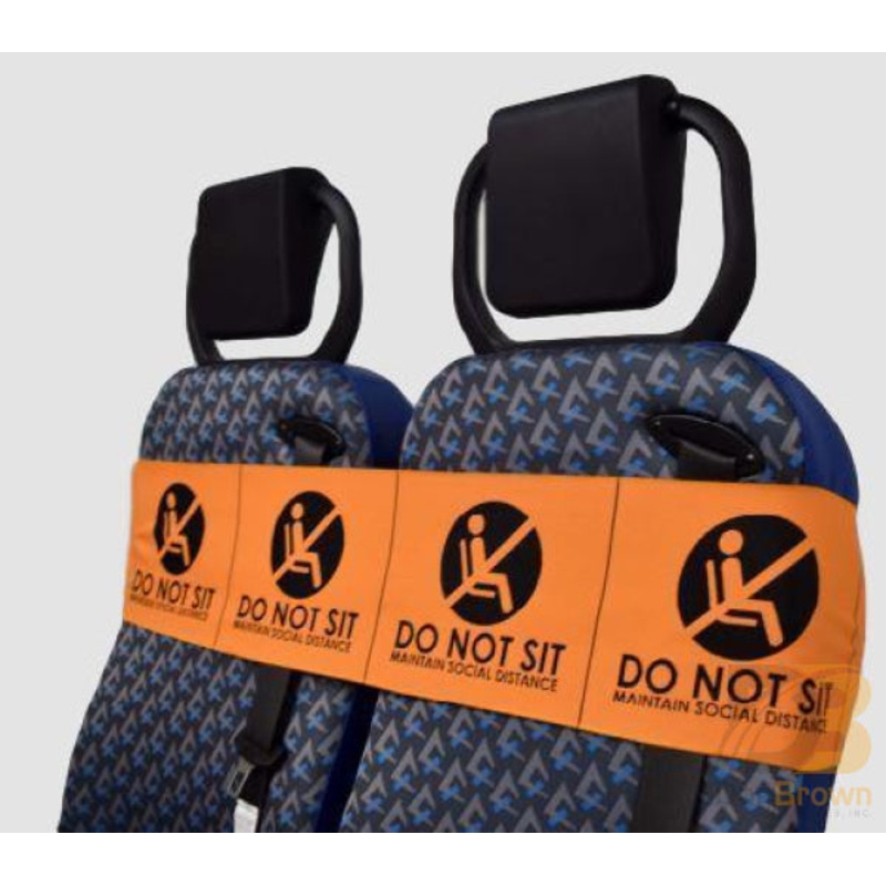 Double Seat Social Distance Seat Band Packs of 10