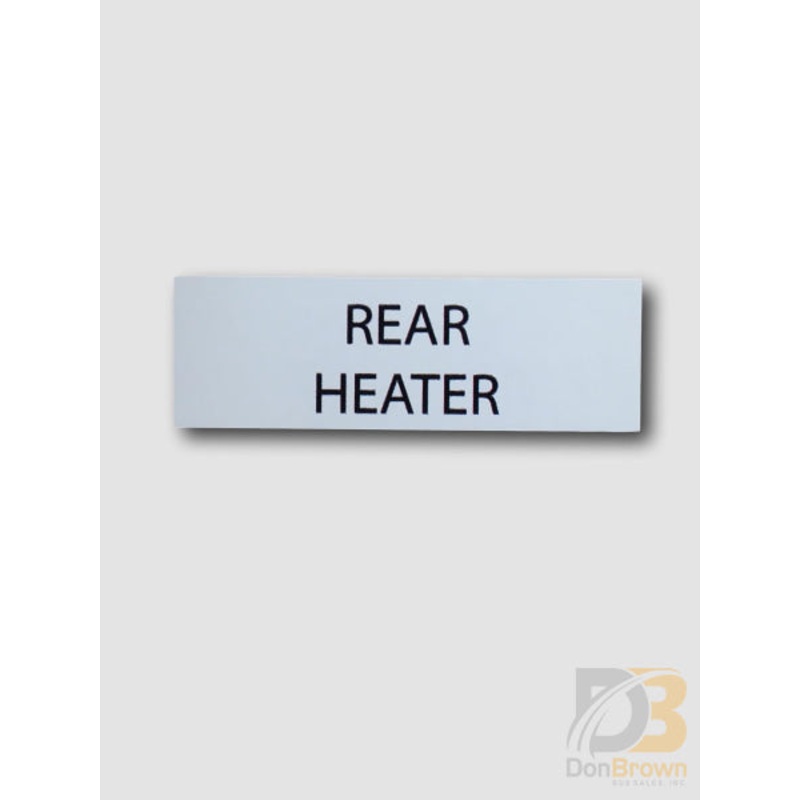 IH-RH Rear Heater Switch Decal