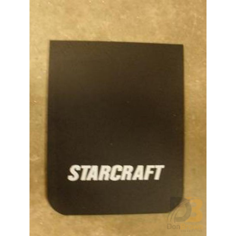 MUD FLAP, 19 X 24.25, REAR, RADIUS CORNER, SCREENPRINT STARCRAFT LOGO 21-005-006