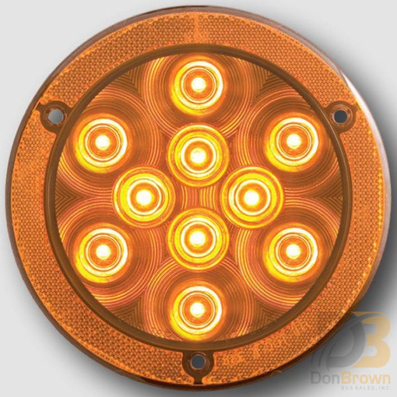 STL43ABX Yellow parking/turn signal with reflex flange, PL-3 connection 08-010-005