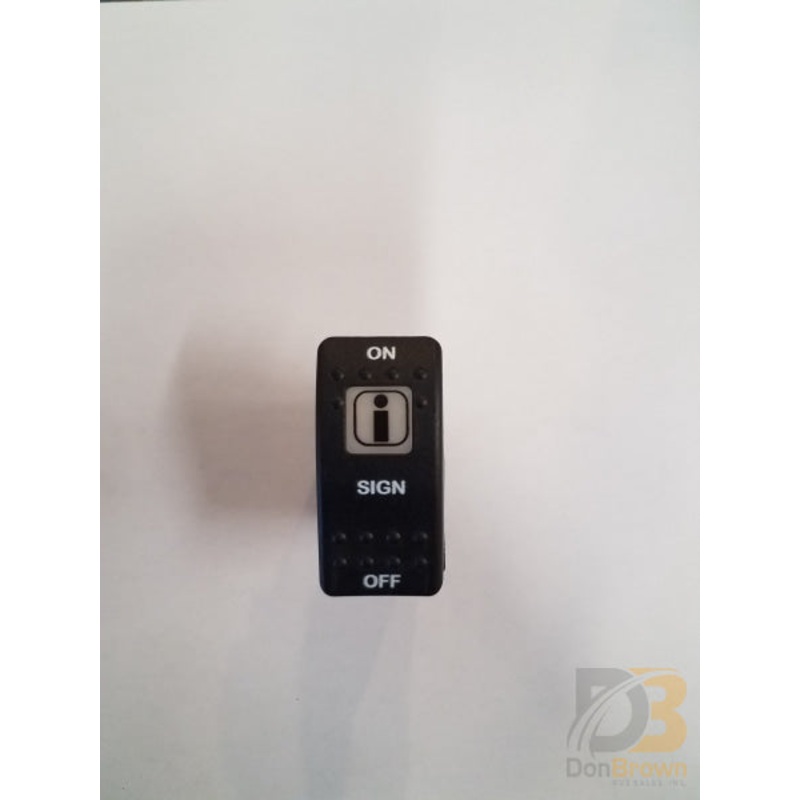 SWITCH, SIGN, ON OFF BLACK CAP
