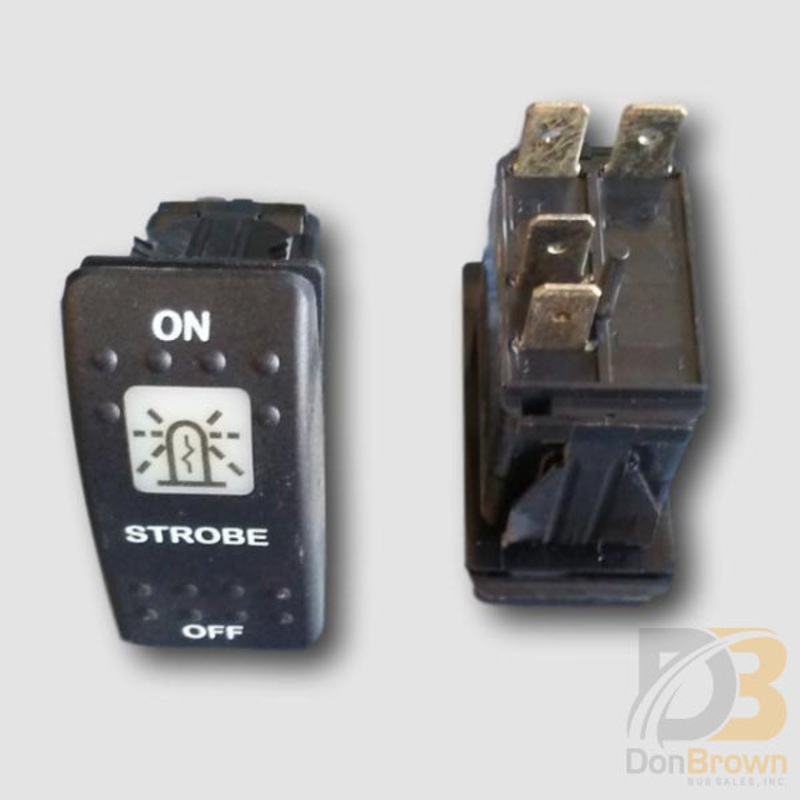SWITCH, STROBE, ON OFF BLACK  CAP 08-011-017