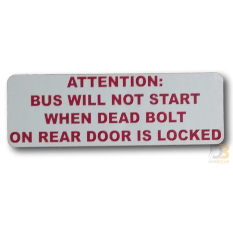 Vandal Lock Decal IH-VLO