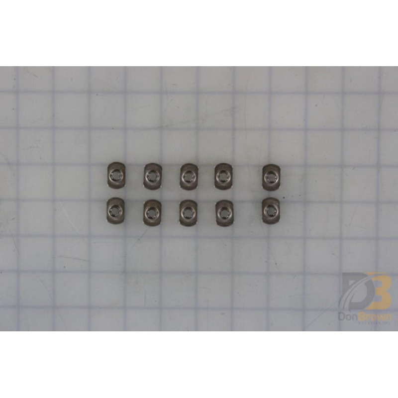 30865-10KS 10 PK / NUT – WELD – 1/4 – 20 X 3/4 OD X 1/2 SLAB X 5/16 H/SS