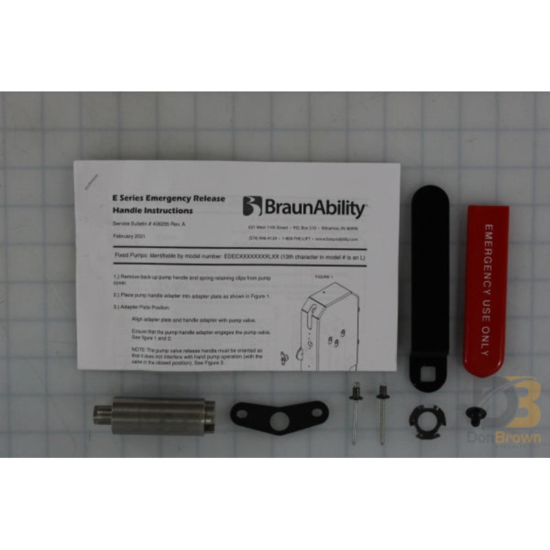 405179KS KIT HANDLE MANUAL DN E-SERIES /MOVEABLE KIT SHIP OUT