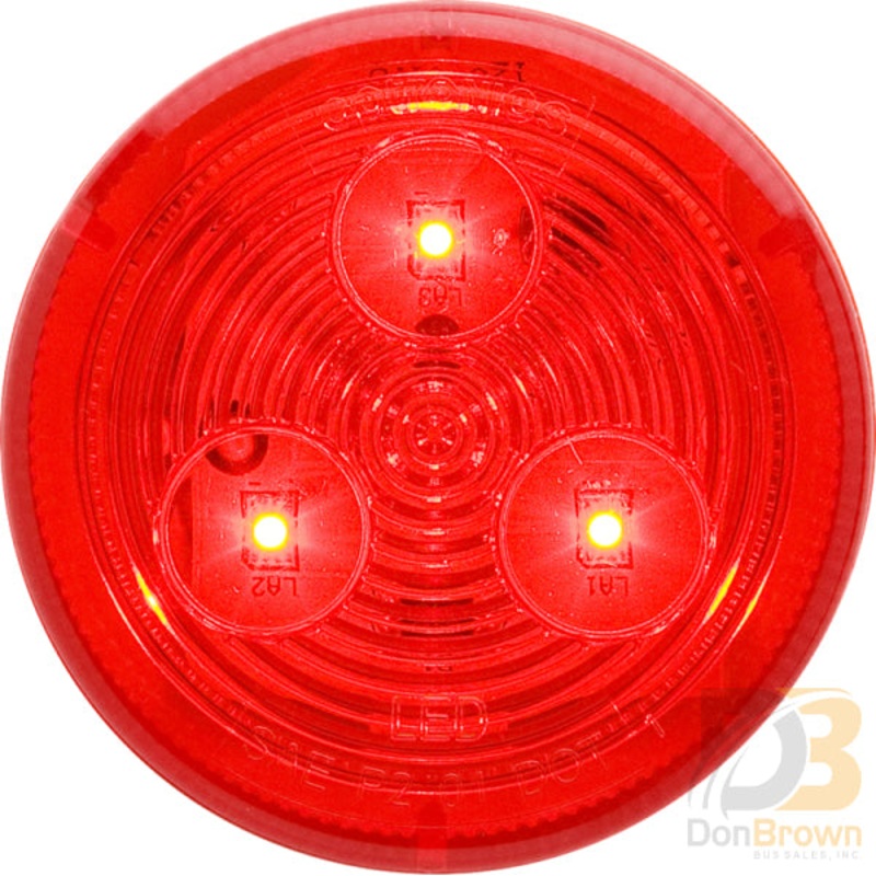LIGHT, 2 1/2 RED ROUND CLEARANCE MARKER, INTERIOR 08-008-043 MCL57RB