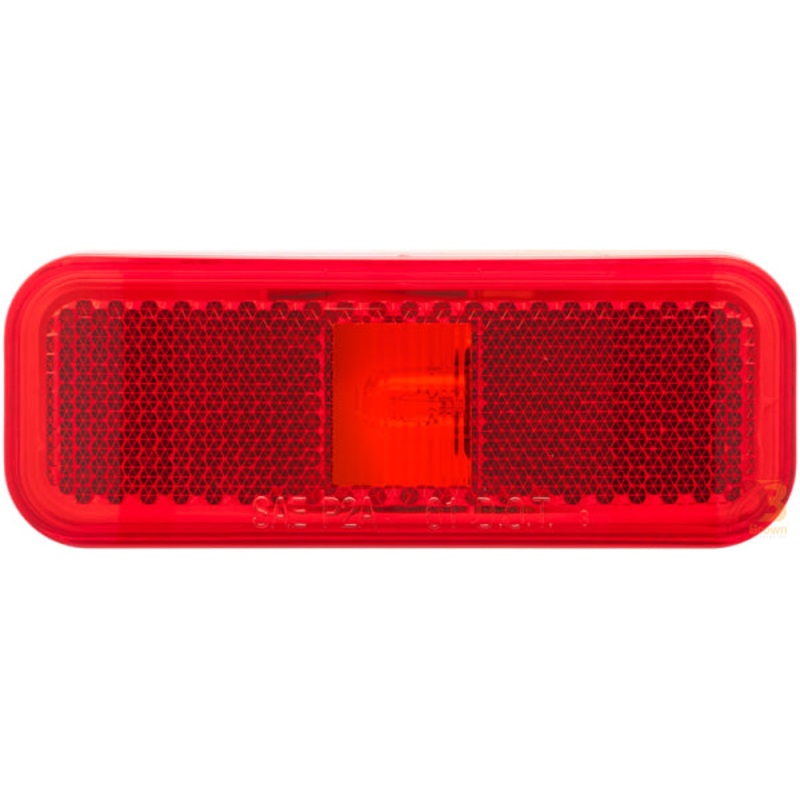 MARKER LIGHT, INCANDESCENT, RED, RECTANGULAR 08-007-007 MC44RB