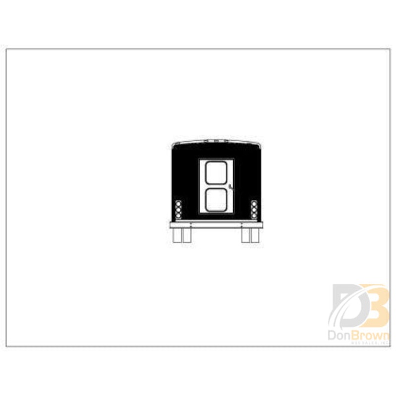 STARQUEST, REAR CAP W/DOOR, FIBERGLASS, 2010 AND BEFORE 30009408