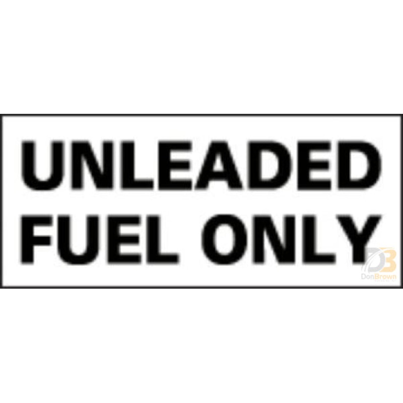 DECAL, UNLEADED FUEL ONLY, BLACK ON CLEAR 13-003-015