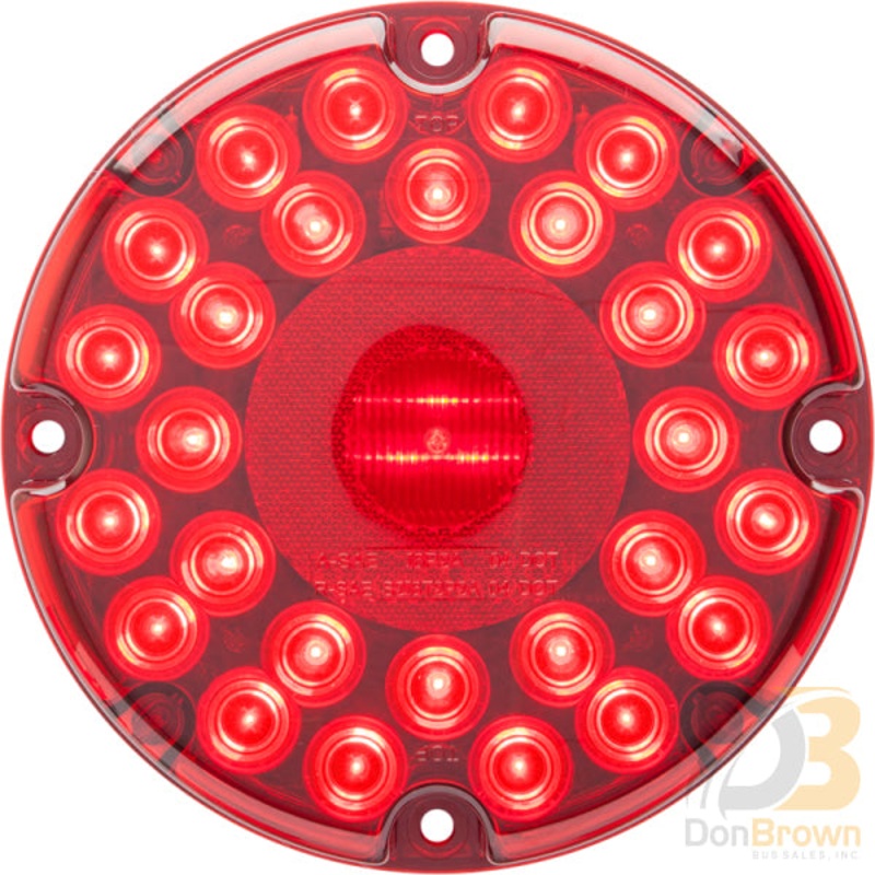 LIGHT, 7 INCH, ROUND, RED, LED 08-008-047 STL90RB