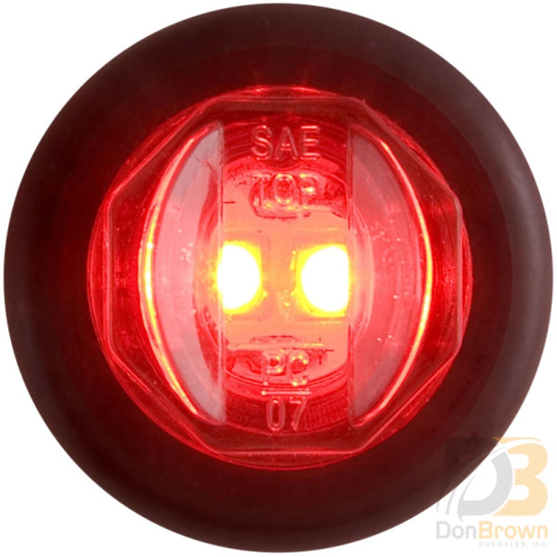 LIGHT, LED, 3/4 ROUND RED 08-008-053 MCL11RKB