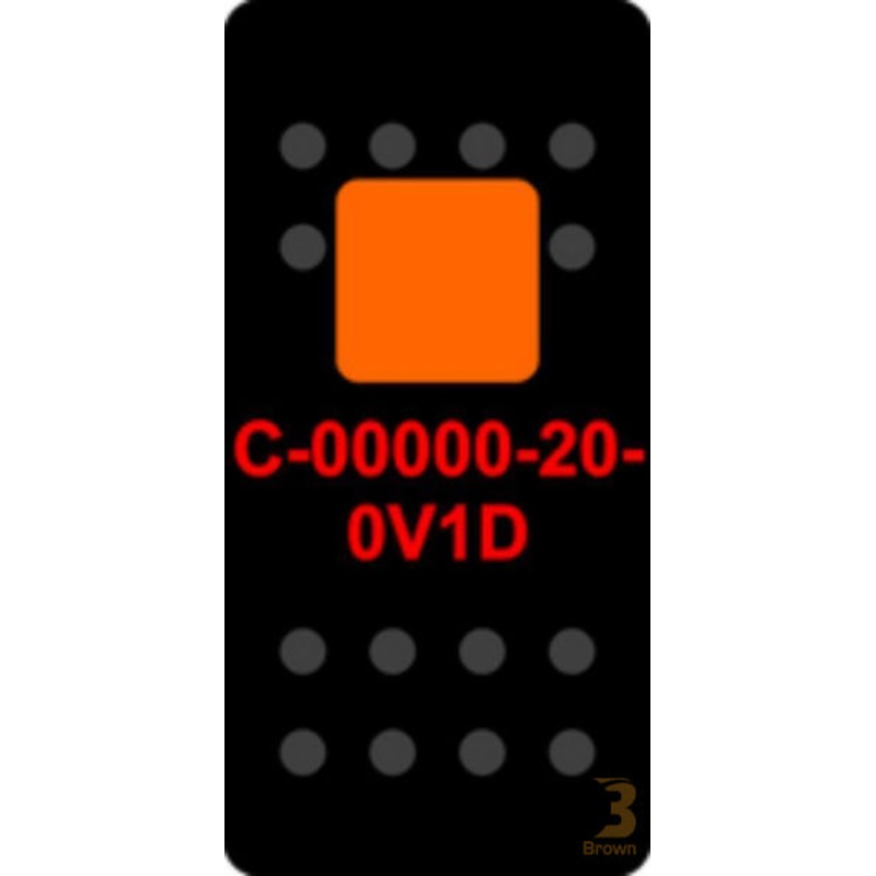 ON / OFF SWITCH – Maintained, BLACK RUBBER 08-011-001