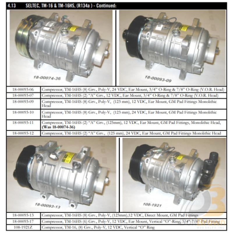 COMPRESSOR (PLYGRVE) 108-1921Z
