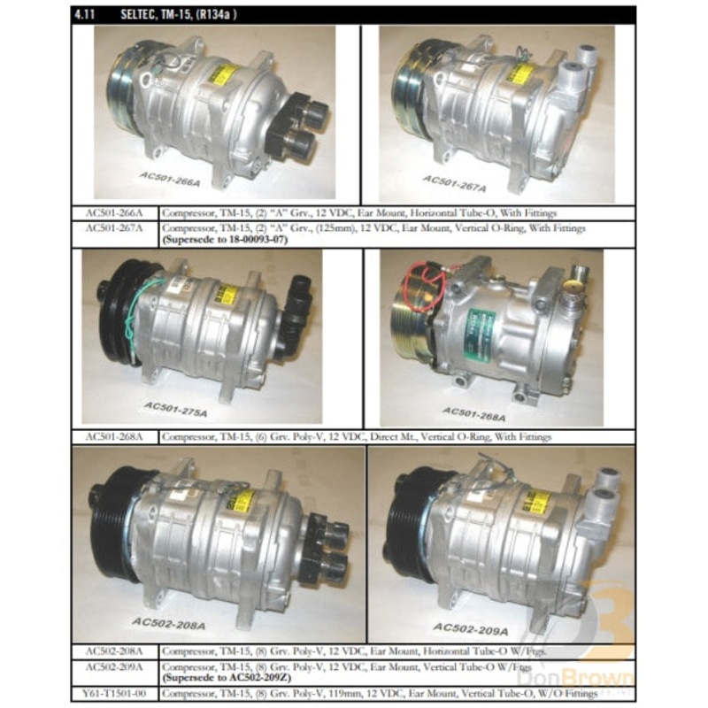 COMPRESSOR  VALEO 8GR 12V 9CID EAR MT VOR Y61-T1501-00