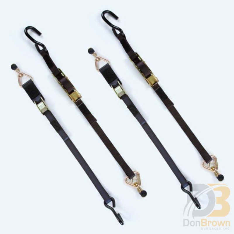 M-Series Manual Belt Kit for L Track. Set of 2 cam buckle front belts & 2 overcenter rear belts, no occupantsecurement M-208-L30