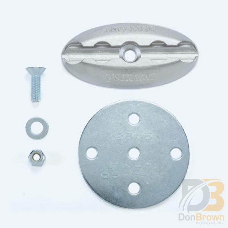 Oval L Track floor pocket assembly, 2.5 bolt Q5-7571-A