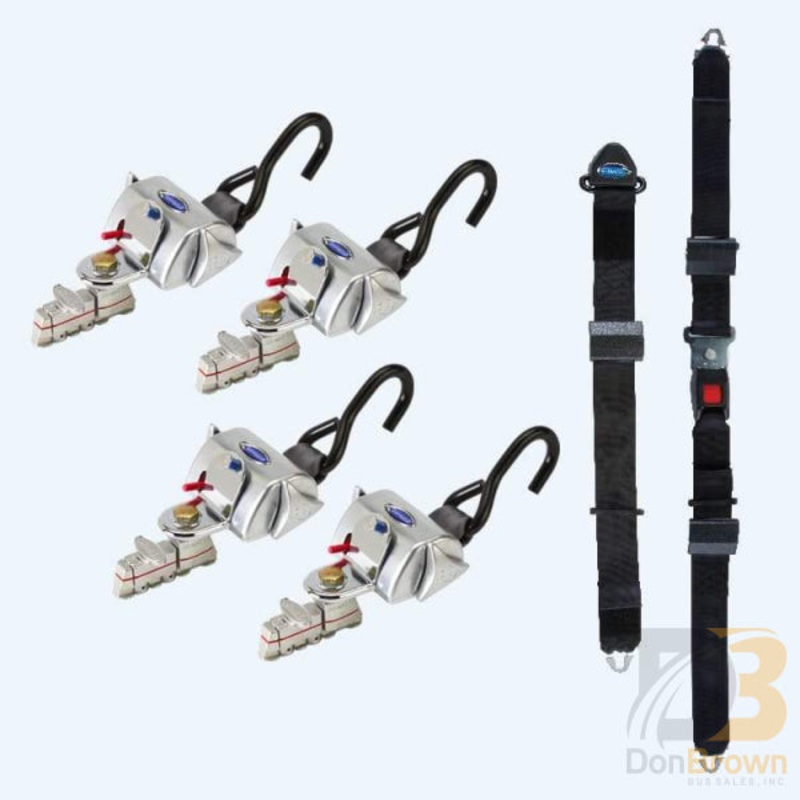 QRT Deluxe Kit  for L Track with manual lap and shoulder belt Q-8100-A-L