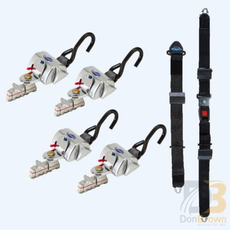 QRT Standard Kit for L Track with manual lap and shoulder belt Q-8200-A-L