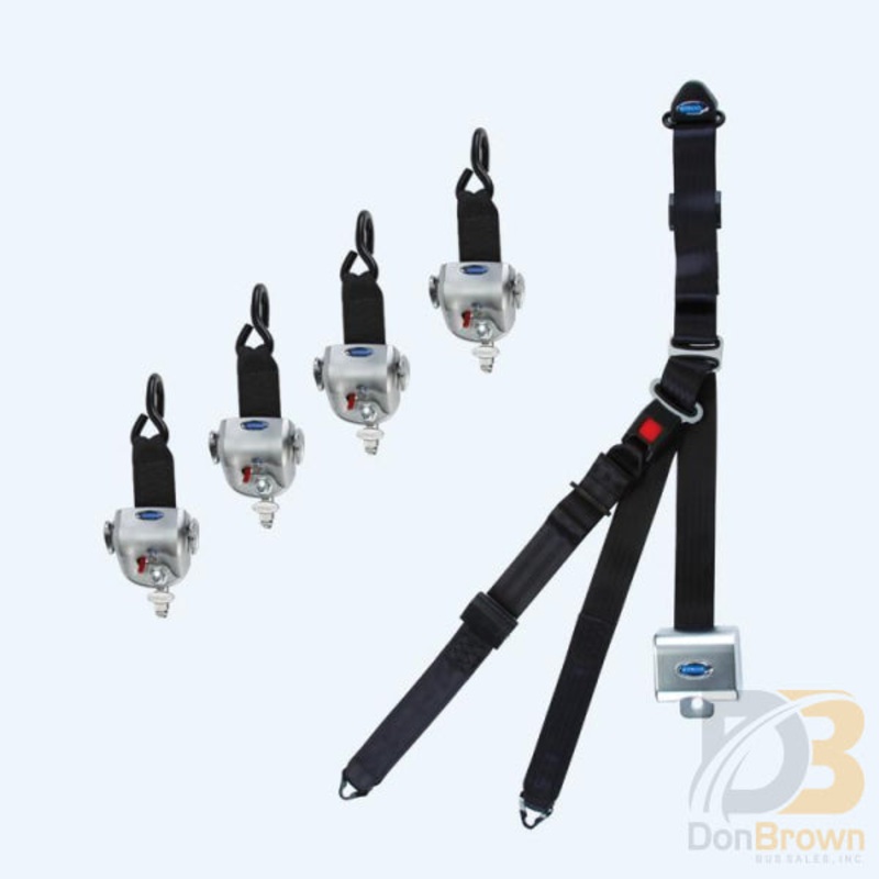 QRT360 Kit for L Track with occupant securement Q-10007
