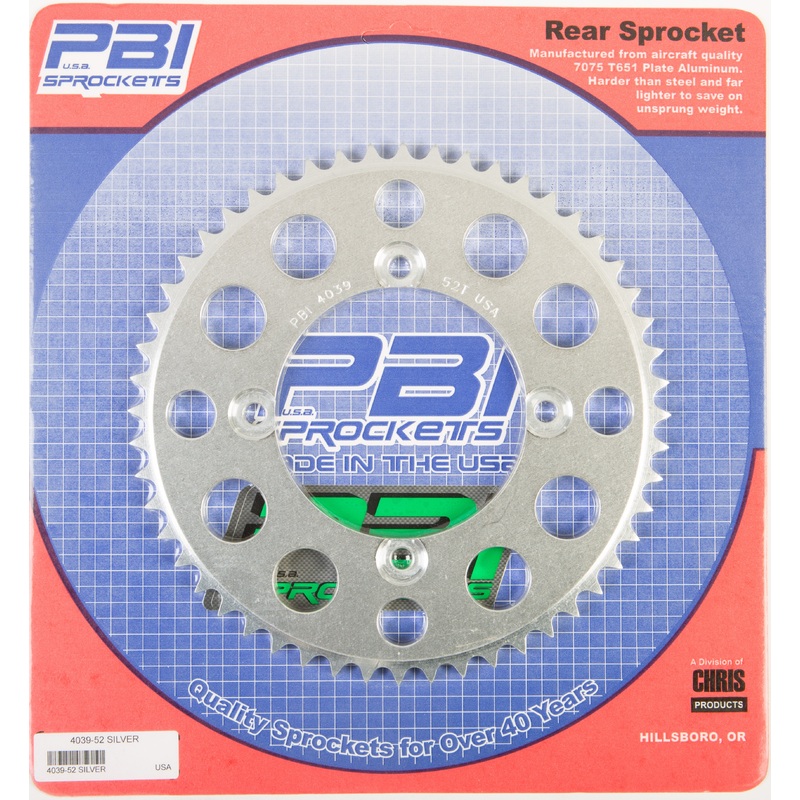Rear Sprocket Aluminum 52t 428 Kaw