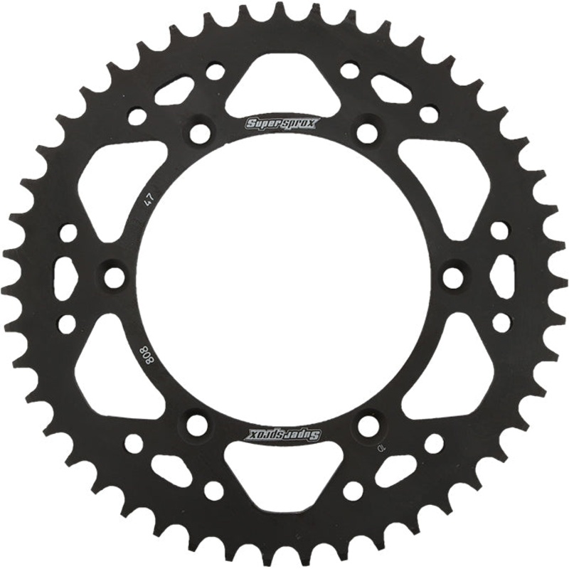 Rear Sprocket Steel 47t 520 Blk Kaw/Suz