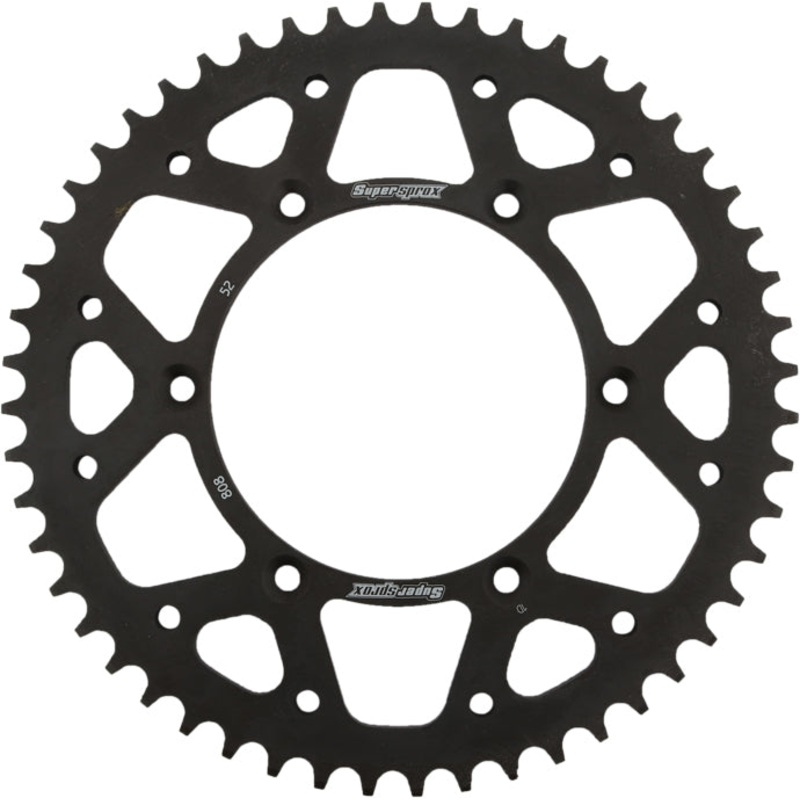 Rear Sprocket Steel 52t 520 Blk Kaw/Suz