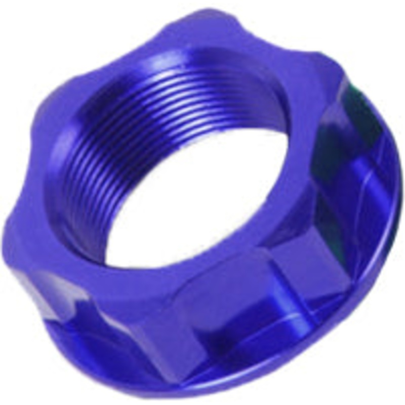 Steering Stem Nut & Bolt Blue M24x32 P1.5 H10