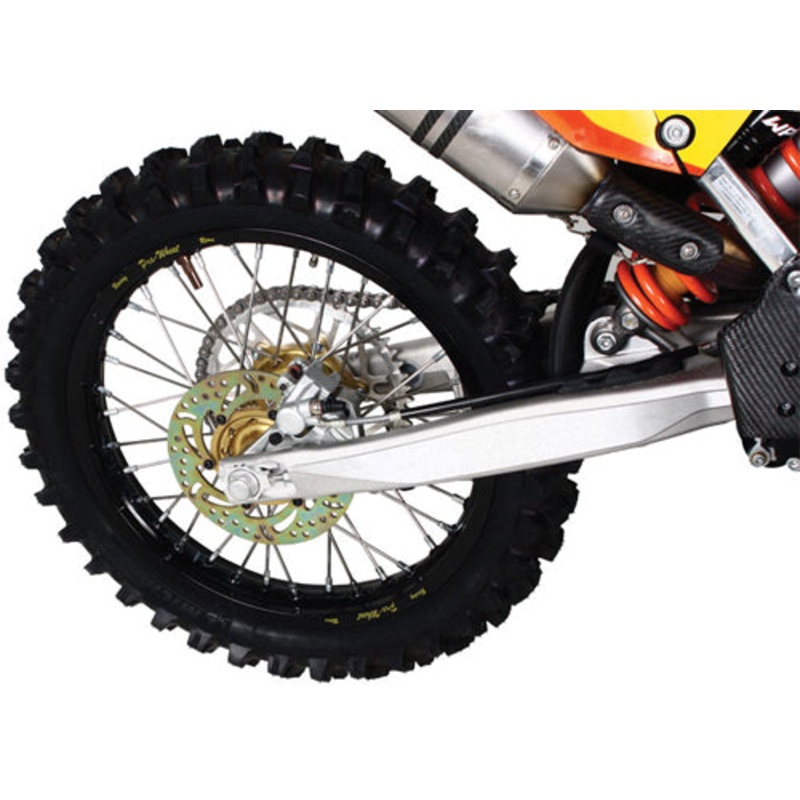 Rear Wheel 2.15 X 18 Orange Hub Black Rim
