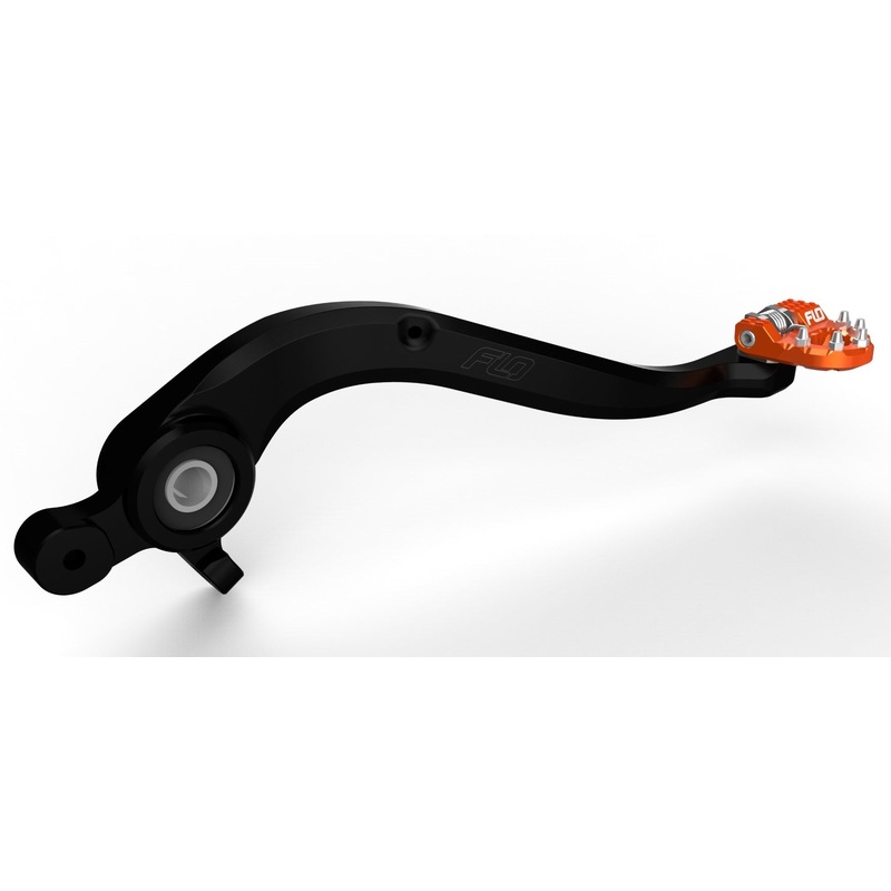 Folding Tip  Brake Pedals Orange