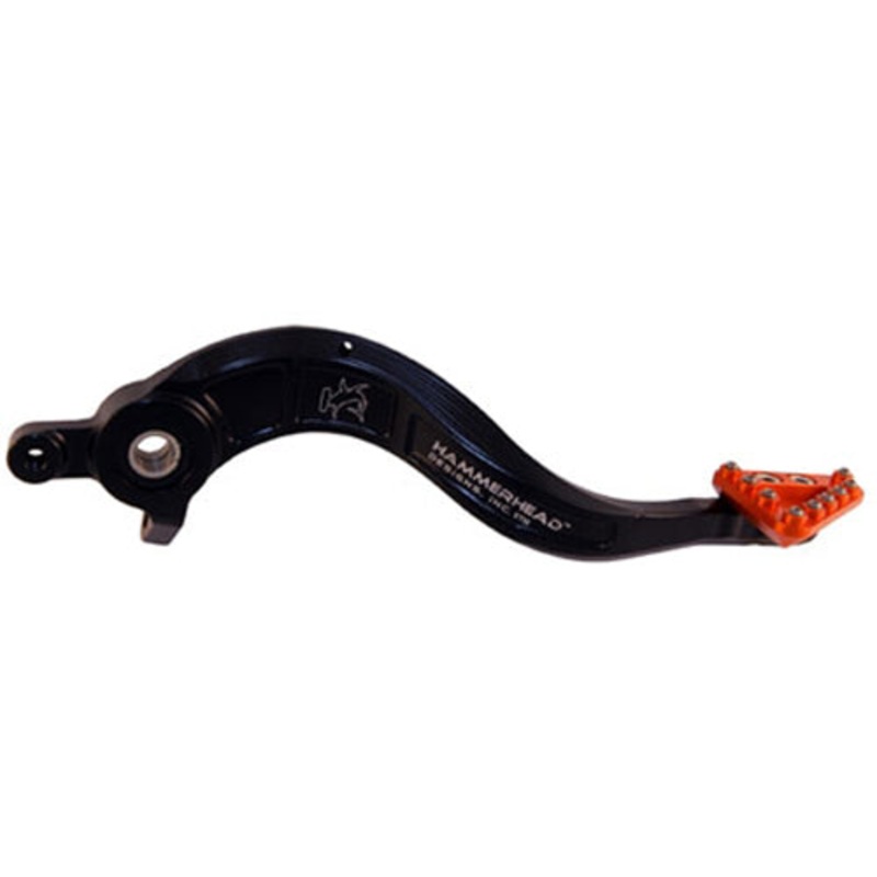 Rear Brake Lever Kit Billet Alum Tip Black/Orange