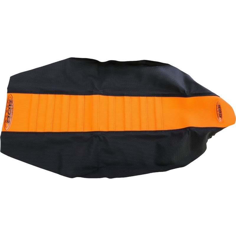 Pleated Gripper Seat Ktm Orange/Black