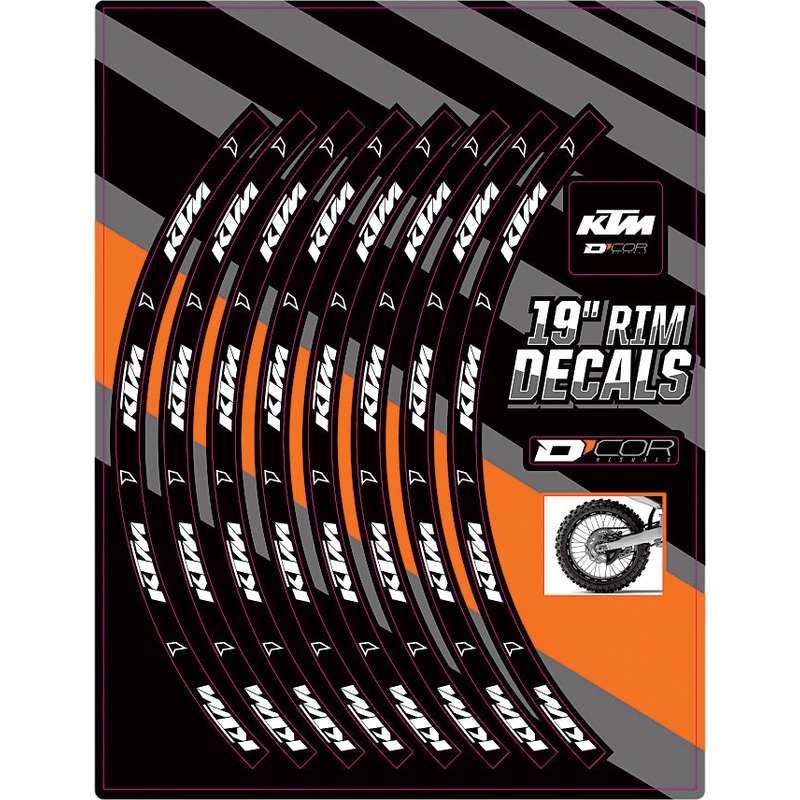 Rim Decals 19 Ktm Logo Rear