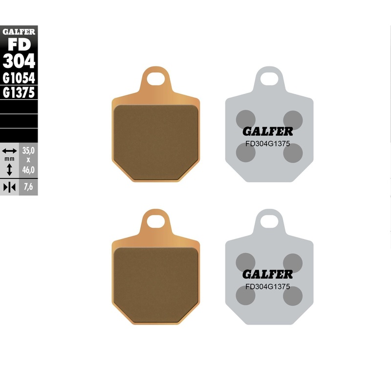 Brake Pads Sintered Ceramic Fd304g1375