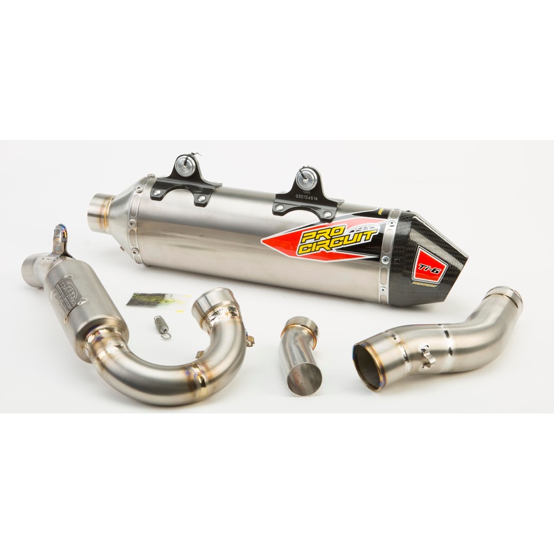 Ti 6 Titanium Exhaust System W/Carbon End Cap