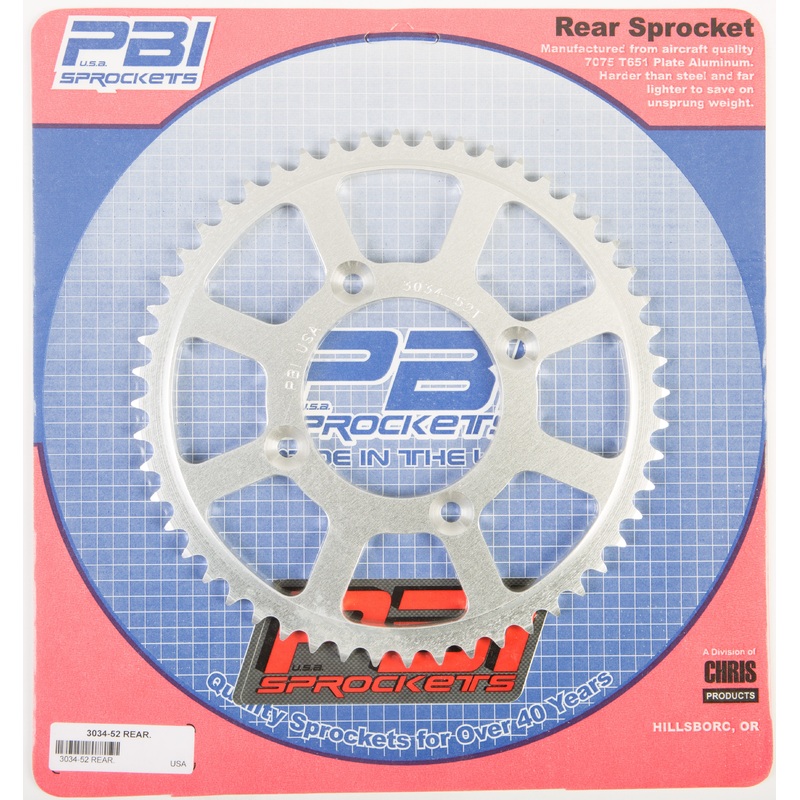 Rear Sprocket Aluminum 52t 428 Hon
