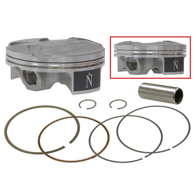 Piston Kit Forged Nikasil Cyl 76.78/+0.02 13.5:1 Hon