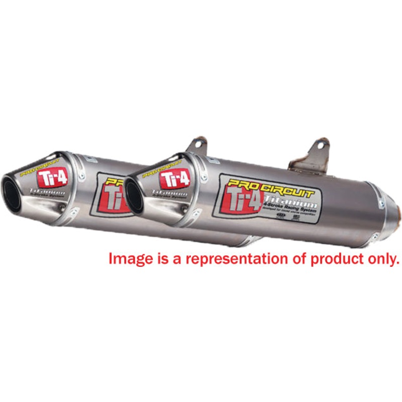 Ti 4 Dual Slip On Exhaust W/Mid Pipe
