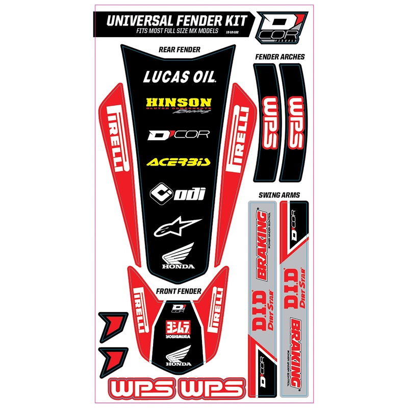 Trim Kit Red Wps Universal For Full Size Motorcycles