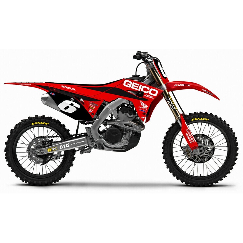 Complete Kit 20 Geico Hon Crf 250 (18) Blk Bg