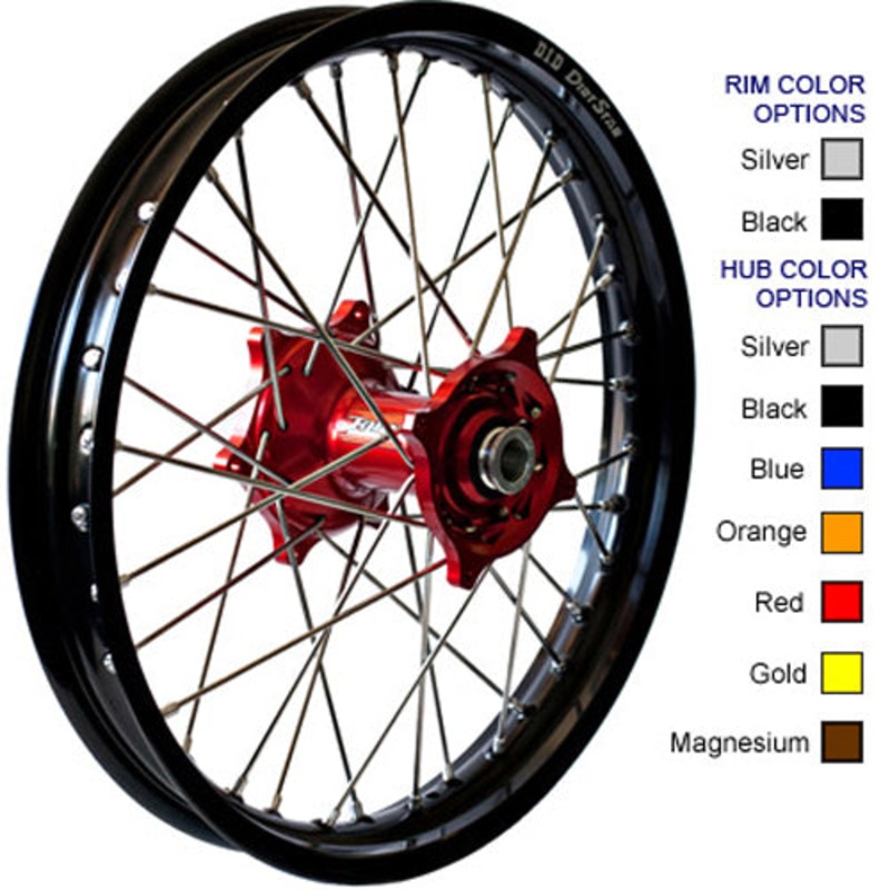Rear Wheel 2.15 X 19 Red Hub Black Rim