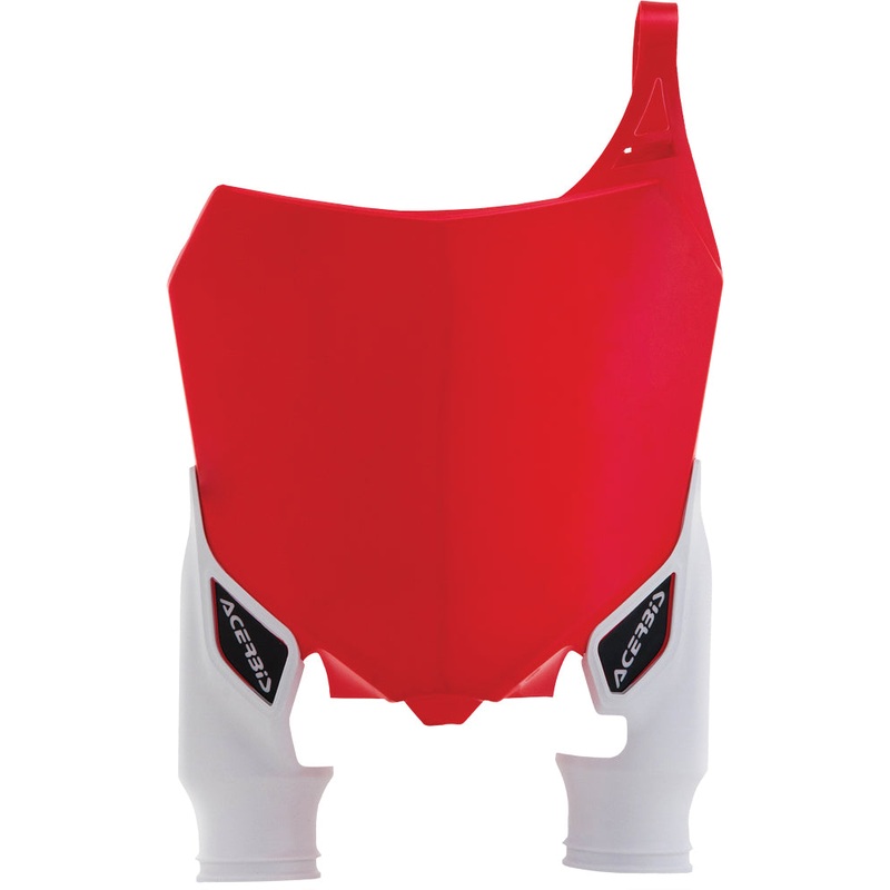 Front Number Plate Red/White