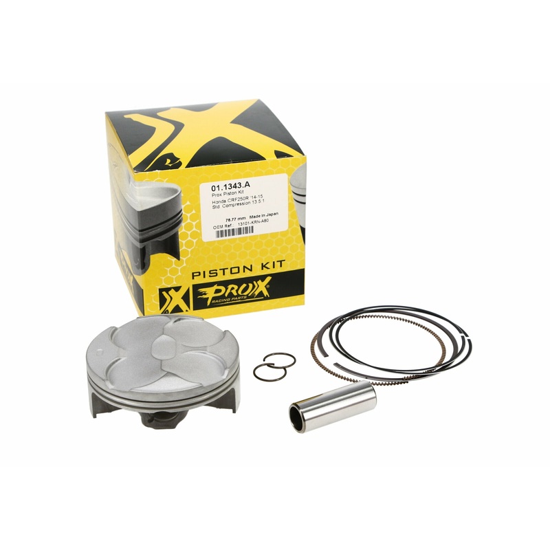 Piston Kit Forged Nikasil Cyl 76.77/Std 13.5:1 Hon