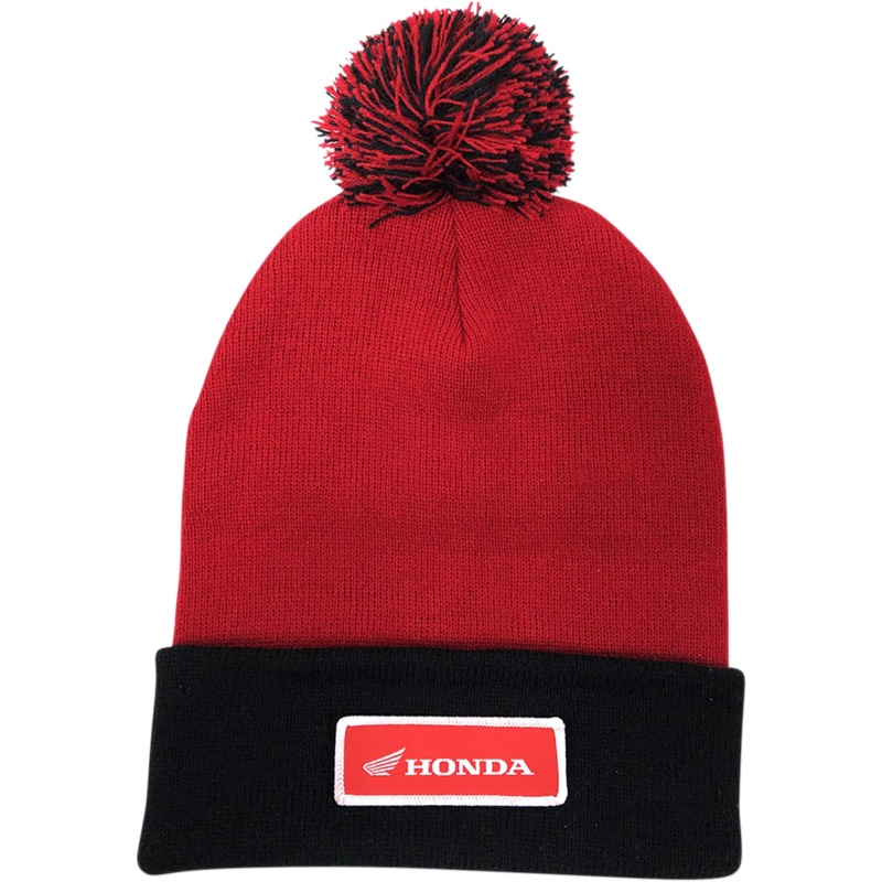 FACTORY EFFEX Honda Pom Beanie – Red/Black 23-86302