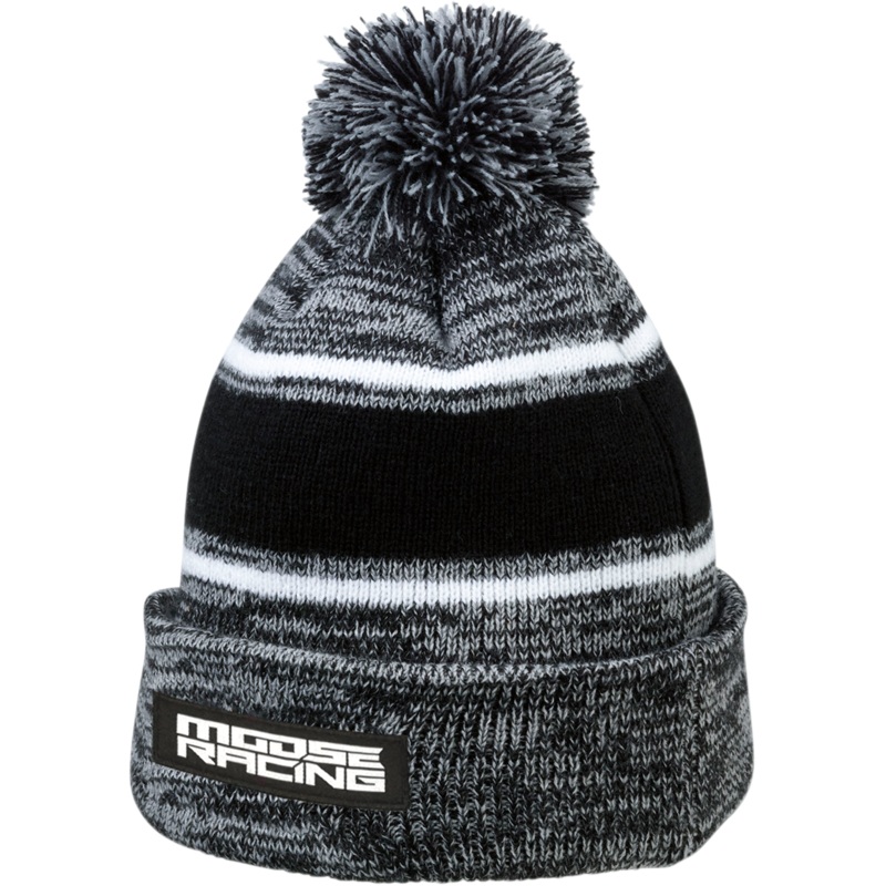 MOOSE RACING Drift Knit Beanie – Black/Gray 2501-2989