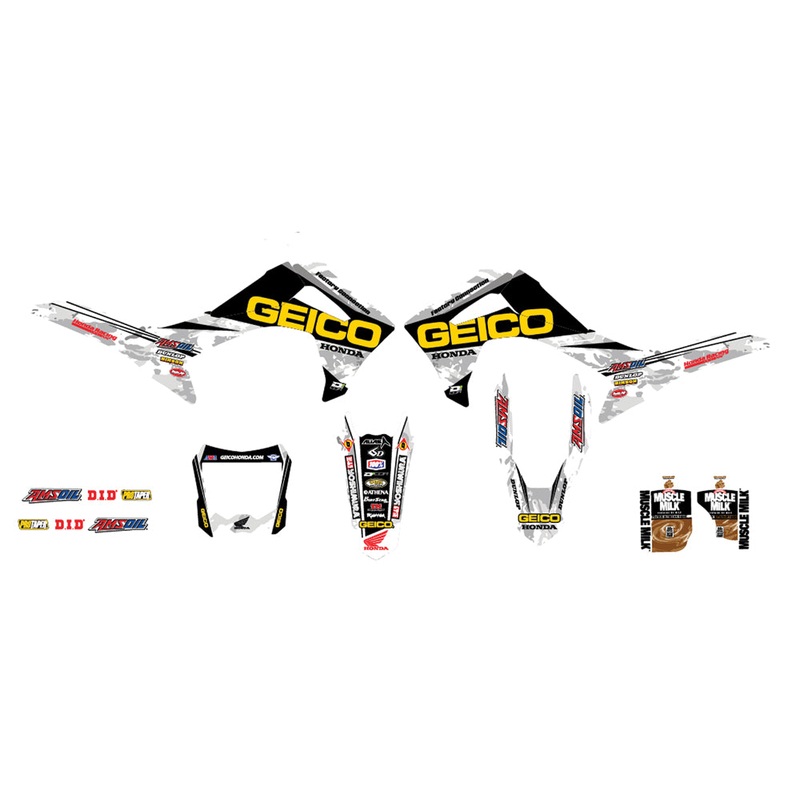 2014 Geico Honda Camo Complete Kit White